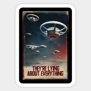 New Jersey Drones UFO UAP Conspiracy Sticker
